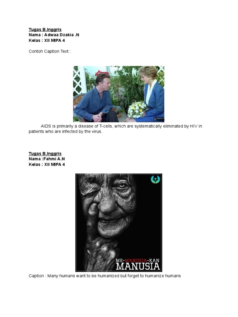 Contoh Caption Text:: Tugas B.Inggris Nama: Adwaa Dzakia .N Kelas: XII ...