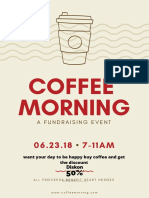Coffee Fundraising Event Poster