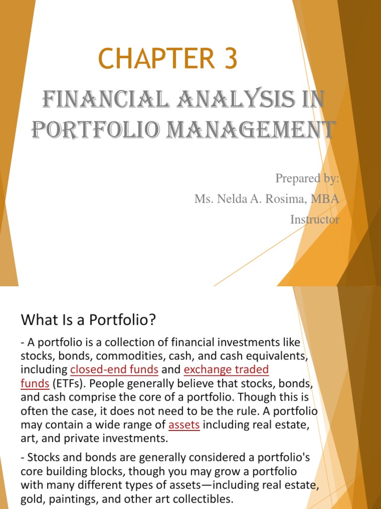 Financial Analysis in Portfolio Management | PDF | Investment ...