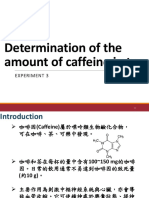 Determination of The Amount of Caffeine in Tea - Student