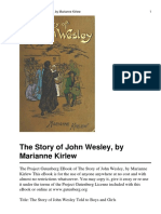 John Wesley's Miraculous Escape from a Fire