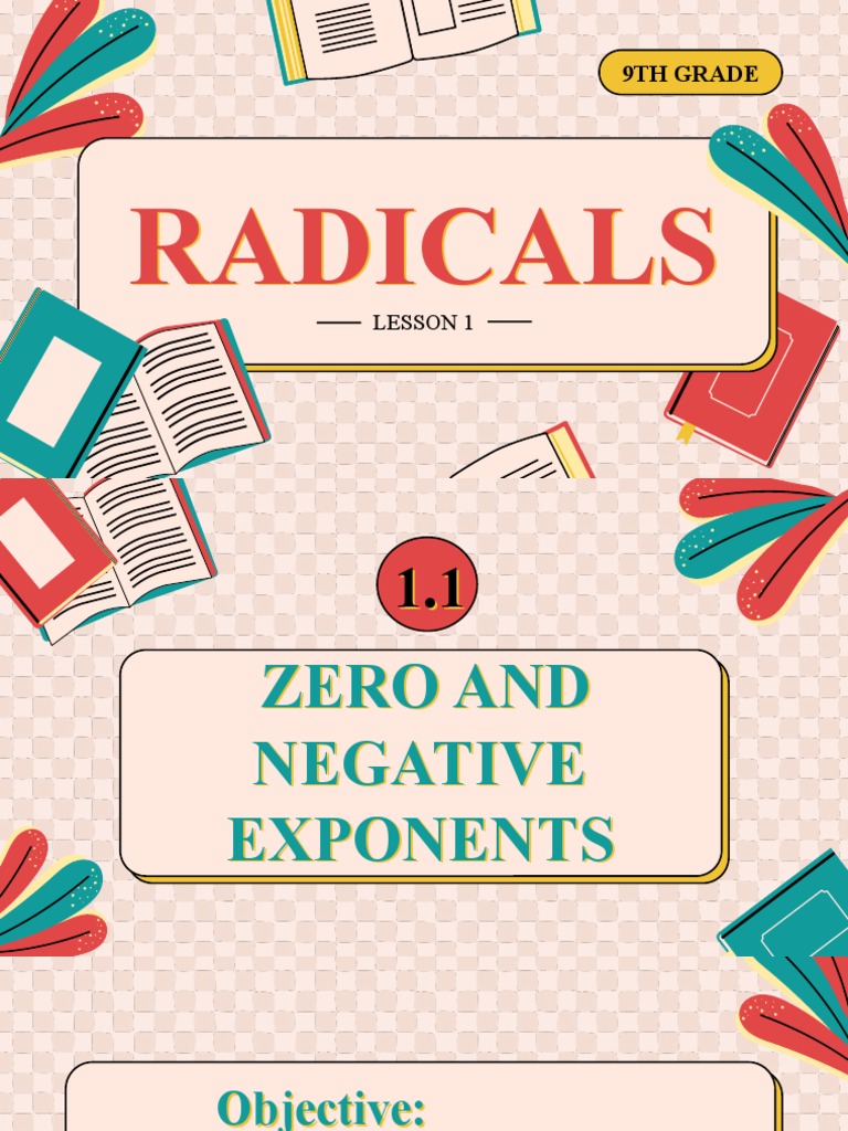 1.1 Zero and Negative Exponents | PDF