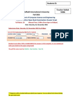 Department of Computer Science and Engineering Midterm Online Open Book Examination Answer Script
