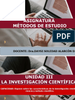 Semana 9 Ciencia y Mètodo Cienìfico