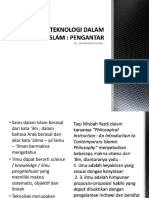 Sainstek Dalam Islam - Pertemuan 2