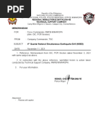 Memorandum: Philippine National Police, Police Regional Office Mimaropa