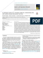 Computers and Operations Research: Marcello Braglia, Davide Castellano, Leonardo Marrazzini, Dongping Song