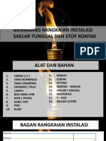 Memasang Rangkaian Instalasi Saklar Tunggal Dan Stop Kontak