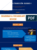 Academia Transición-Bloque 4: Grammar & Vocabulary Review
