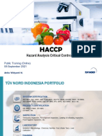 Public Training - HACCP 08 Sept 2021