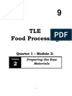 TLE Food Processing: Quarter 1 - Module 2