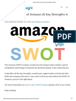Amazon SWOT Analysis (5 Key Strengths in 2021)