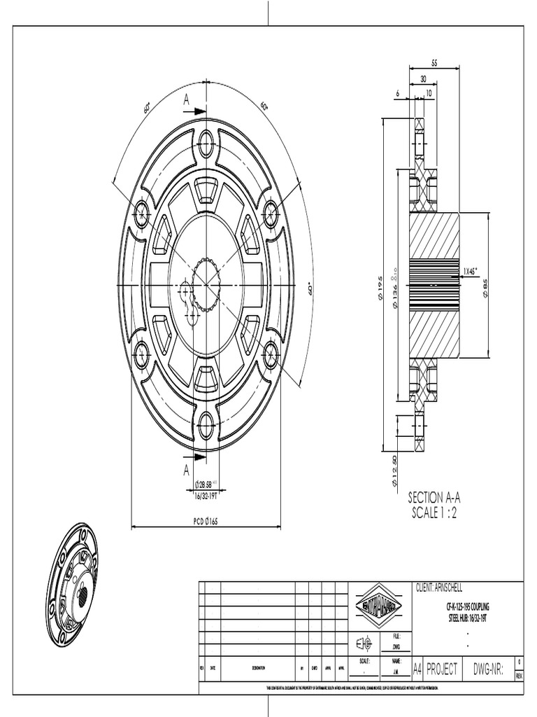 Steel Hub Coupling Design 125-195 | PDF
