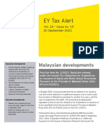 EY Tax Alert: Malaysian Developments