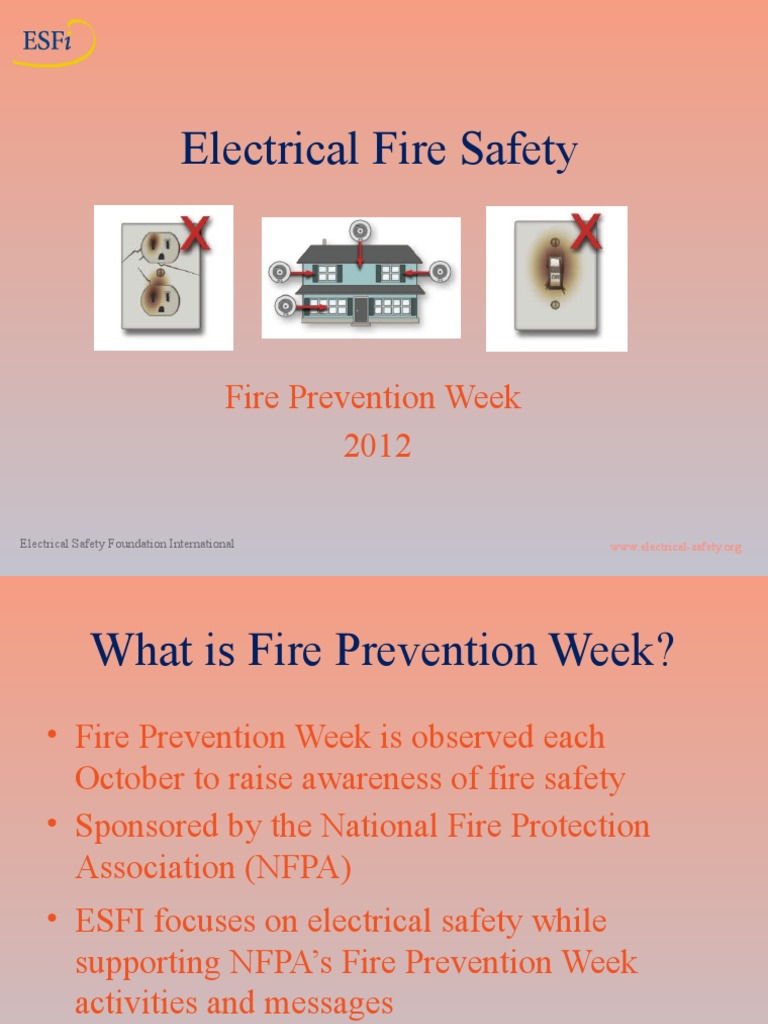 Electrical Fire Safety Presentation PDF Electrical Wiring Fuse
