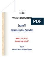 Transmission Line Parameters: Power Systems Engineering
