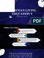 Christian Living Education 9: Ms. Rosemarie S. Salonga