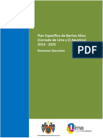 Plan Especifico Barrios Altos Resumen Ejecutivo