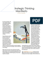 The Strategic Thinking Manifesto