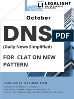 DNS For CLAT 2022-23 On New Pattern (23rd October)