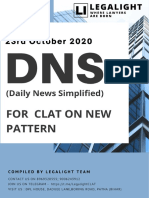 (23!10!2020) DNS For CLAT 2021 On New Pattern