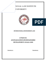 Environmental Law - AN EVALUATION OF SUSTAINABLE DEVELOPMENT GOALS - 2030