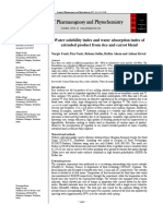 Water Solubility Index and Water Absorption Index of Extruded Product From Rice and Carrot Blend