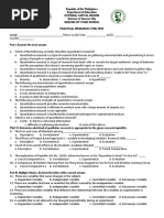 Practical Research 2 Diagnostic Test