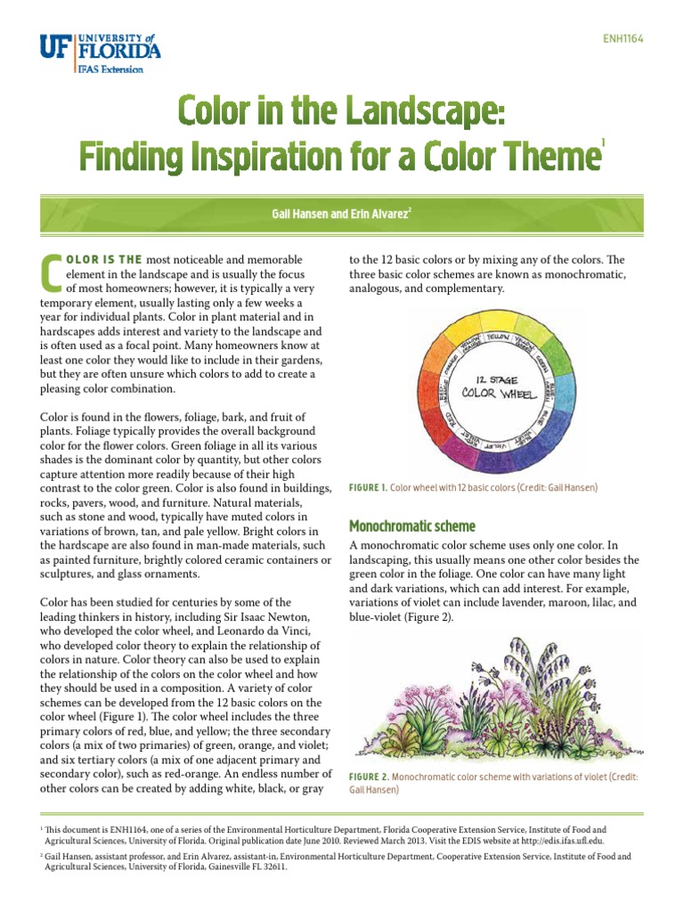 Color in Landscape | PDF | Color | Vision