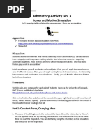 PhET - Forces Motion Basics in html5 10.3.17 | PDF | Force | Mass