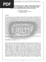 Is The Language Used in Social Media Affecting Textual Language Vis A Vis Spoken Language?: Studying The Impact of Acronyms On Language Usage