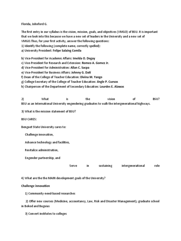 Activity 1 Vmgo Pdf