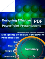 Designing Effective Powerpoint Presentations: Adopted From: Victor Chen Erau - V.Chen@Erau