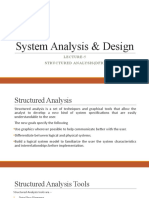 System Analysis & Design: Lecture-5 Structured Analysis (DFD)