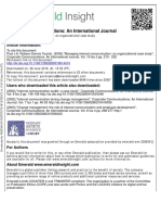 Corporate Communications: An International Journal: Article Information