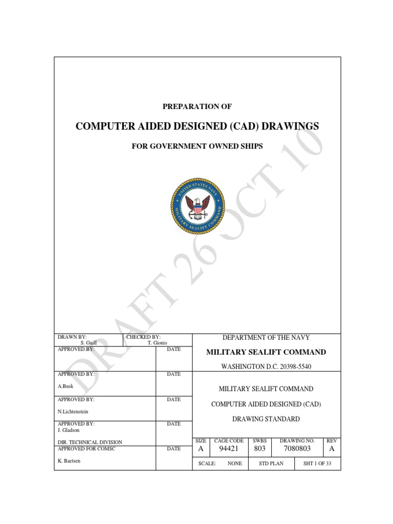 Computer Aided Designed (Cad) Drawings: Preparation of | PDF | Auto Cad ...