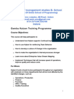 Academy of Management Studies B-School: Gemba Kaizen Training Programme