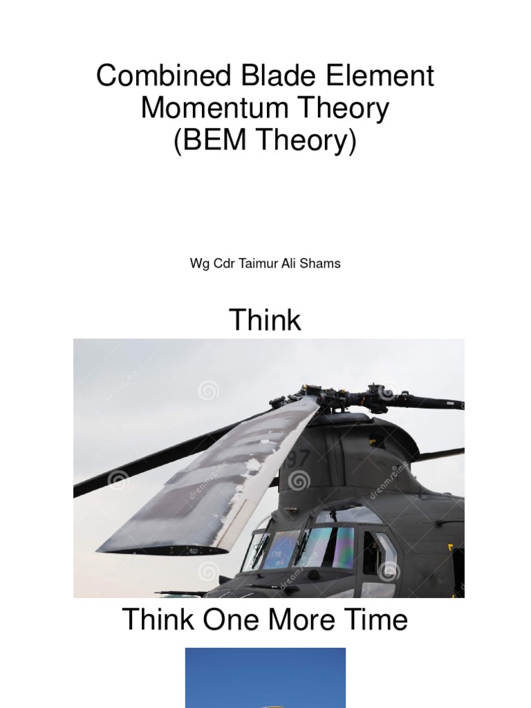 3.taimur Combined Blade Element Momentum Theory PDF Helicopter Rotor Lift (Force)
