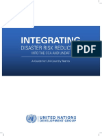 Integrating DRR into CCA and UNDAF