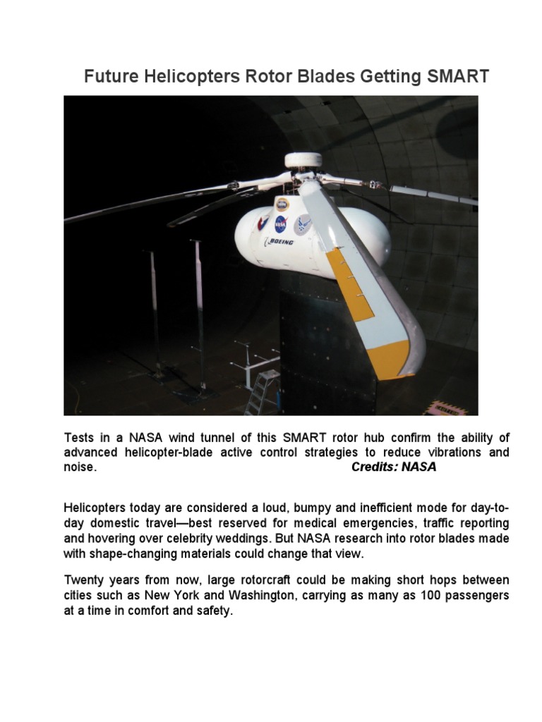 SMART Rotor Technology for Helicopters | PDF | Piezoelectricity ...
