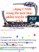 Bài 7- Ứng dụng công nghệ sinh học trong lên mên truyền thống ở Việt Nam -Môn công nghệ sinh học 