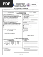 CSC Form 6 Application For Leave | PDF | Government