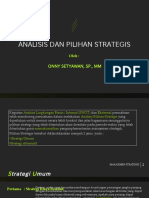 Analisis Dan Pilihan Strategi