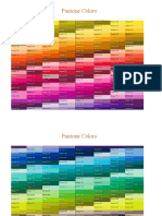 Printable Pantone Color Chart