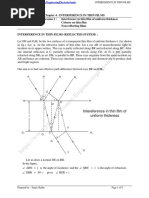 Interefenrece in Thin Films Session 2 (Interference in Thin Film of Uniform Thickness)