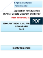 Google Application For Education (GAFE)