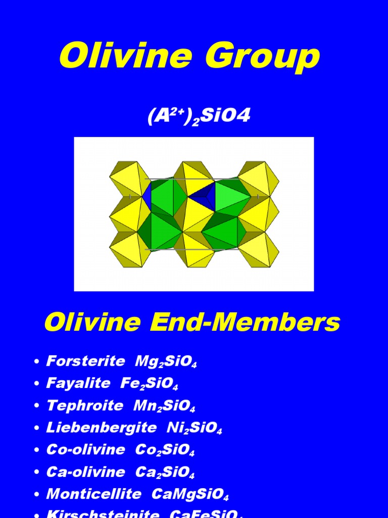 09 Olivine | PDF | Geology | Mineralogy