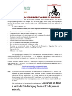 Cursos de circulación ciclista para trabajadores del Hospital Virgen de las Nieves de Granada