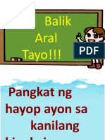 Mga Hayop Ayon Sa Pook Tirahan