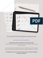 Procreate Practice Sheet Instructions